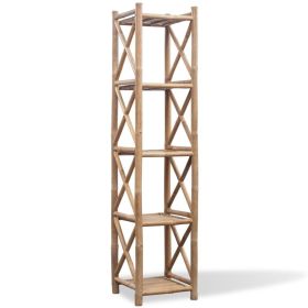 5-Tier Bamboo Shelf Square