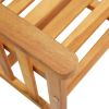 Patio Chairs with Tea Table 62.6"x24"x36.2" Solid Acacia Wood