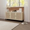 3 Door Cabinet,Sideboard Accent Cabinet, Storage Cabinet for Living Room, Hallway Entryway Kitchen