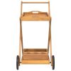 Tea Trolley 21.3"x34.3"x35.4" Solid Wood Acacia