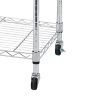 5-Tier Wire Shelving with Wheels for Garage Kitchen