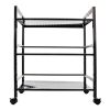 Widen 3 Tiers Multi-functional Storage Cart Black