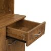 70.87 Tall Wardrobe& Kitchen Cabinet, with 6-Doors, 1-Open Shelves and 1-Drawer