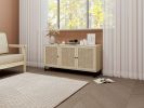 3 Door Cabinet,Sideboard Accent Cabinet, Storage Cabinet for Living Room, Hallway Entryway Kitchen