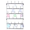 Wall Mounted Home Storage Mug Hooks with 6-Tier Display Organizer Holds 27 Mugs