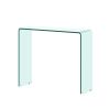 Console Table Whole Tempered Glass rectangular porch table bent transparent glass tea table