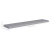 Floating Wall Shelves 4 pcs Gray 47.2"x9.3"x1.5" MDF