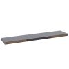 Floating Wall Shelves 4 pcs Gray 47.2"x9.3"x1.5" MDF