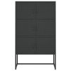 Highboard Black 31.5"x13.8"x53.1" Steel