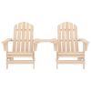 Patio Adirondack Chairs with Tea Table Solid Fir Wood