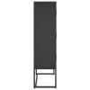 Highboard Black 31.5"x13.8"x53.1" Steel