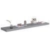 Floating Wall Shelves 4 pcs Gray 47.2"x9.3"x1.5" MDF