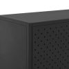 Highboard Black 31.5"x13.8"x53.1" Steel