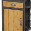 Multipurpose Bookshelf Storage Rack, with Drawer Cabinet and Two Storage Baskets,for Living Room,Home Office,Kitchen