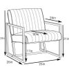Modern design high quality fabric (GREY)+ steel armchair; for Kitchen; Dining; Bedroom; Living Room