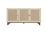 3 Door Cabinet,Sideboard Accent Cabinet, Storage Cabinet for Living Room, Hallway Entryway Kitchen