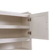 TREXM One-body Style Pantry Cabinet Kitchen Living Room Dining Room Storage Buffet with Doors; Adjustable Shelves (Antique White)