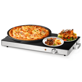 House Kitchenware Electric Warming Tray Trivet Food Warmer (Color: Black)