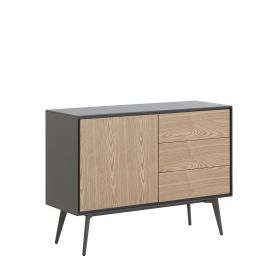 COMBO mid century Sideboard Buffet Table or TV Stand with storage for living room Kitchen (Color: pic)