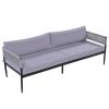 Light luxury style outdoor suit combination With 1 Love Sofa; 2 Single Sofa; 1 Coffee Table
